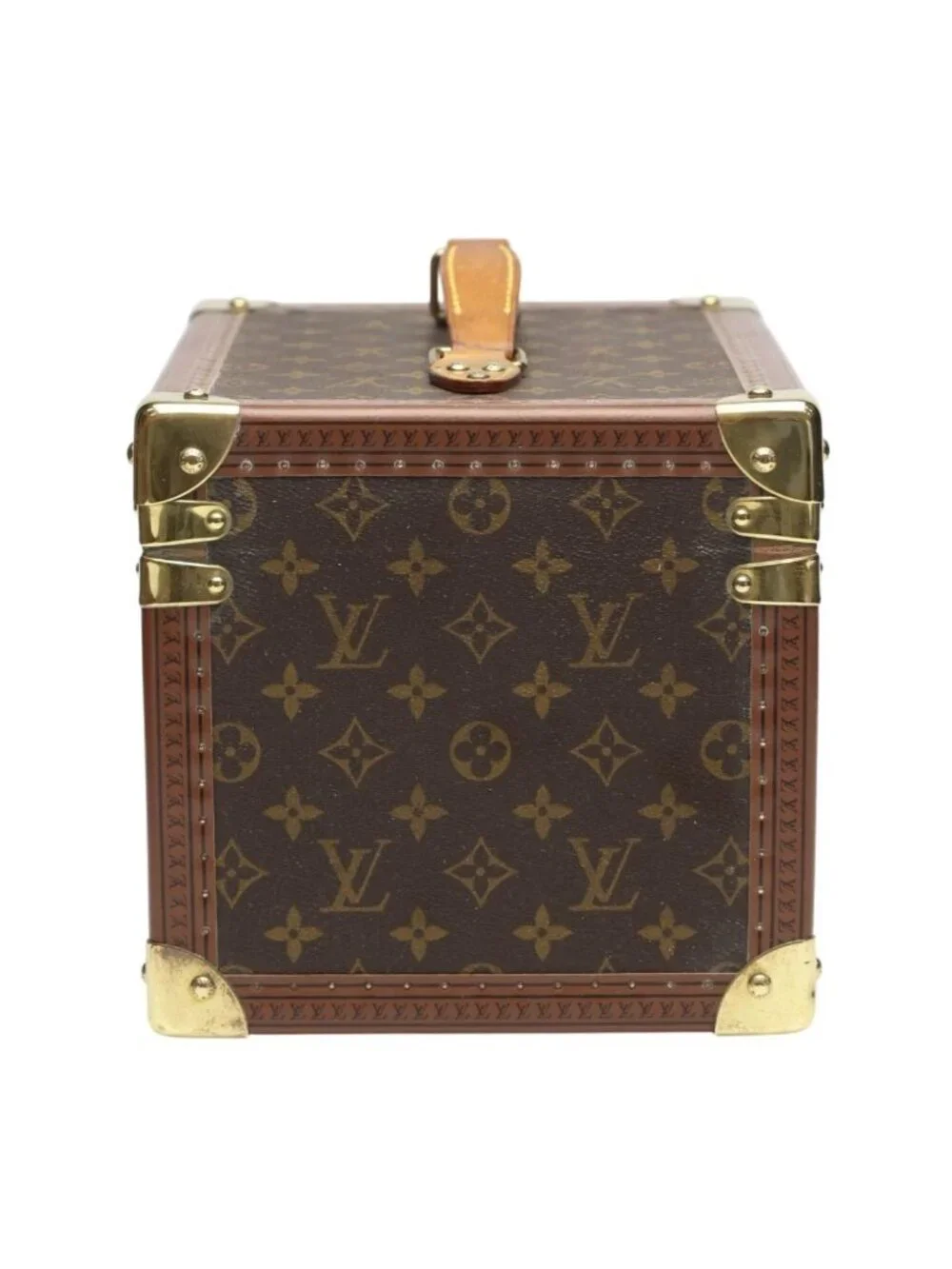 Louis Vuitton Monogram Makeup Case Boite Flacon Bag Brown